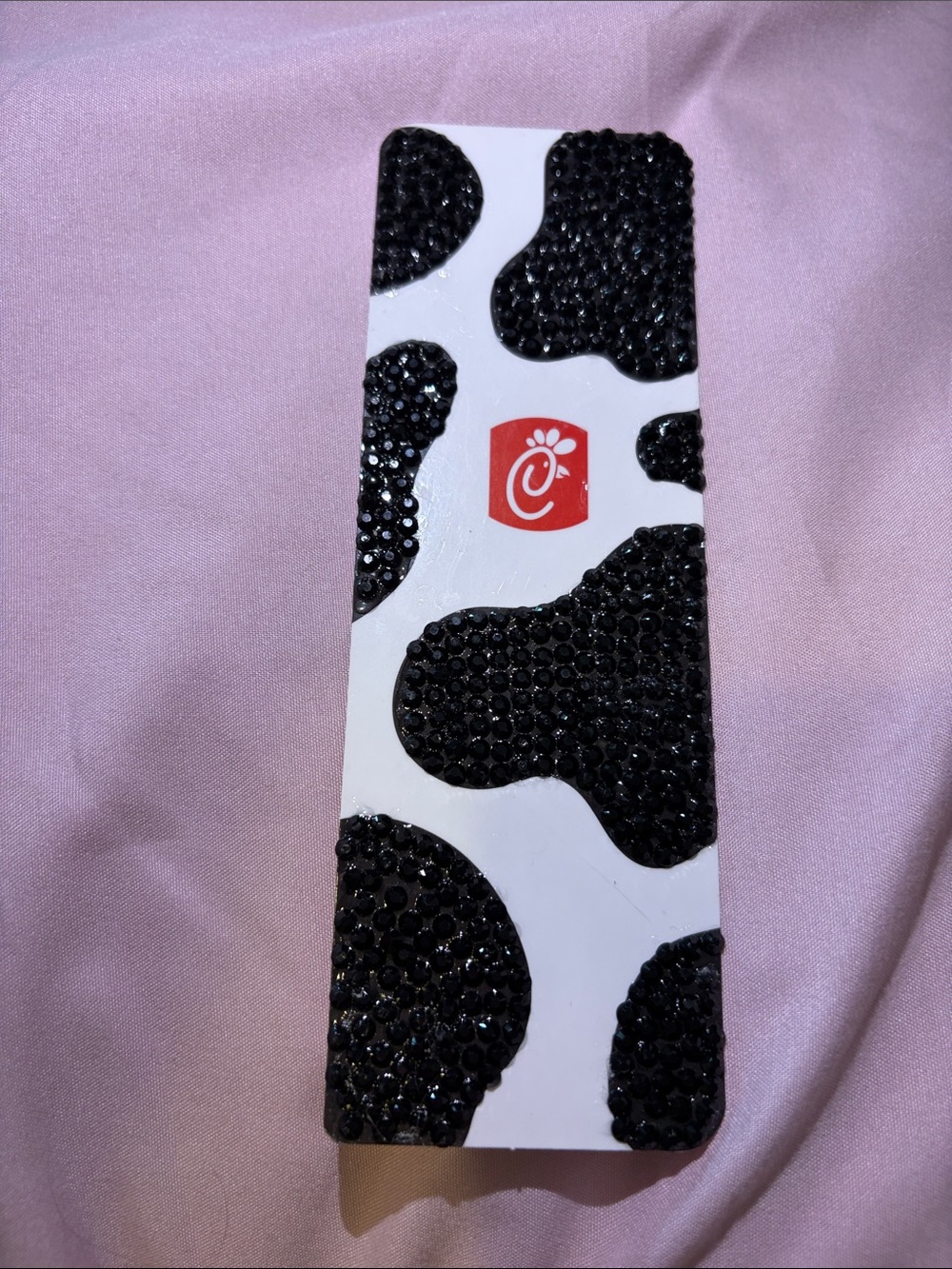 Chick-fil-A Cow Print Bedazzled Bookmark